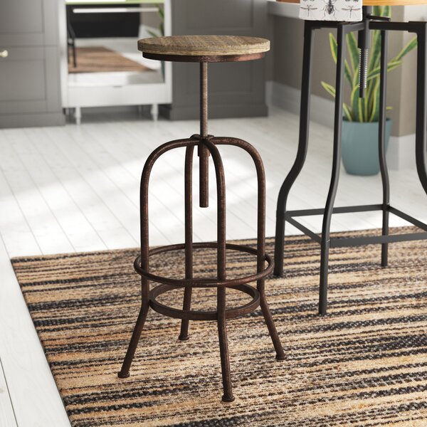 Borough Wharf Adjustable Bar Stool Wayfair Co Uk